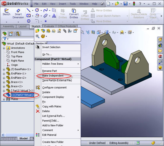 เพิ่มชิ้นงานใหม่ใน assembly