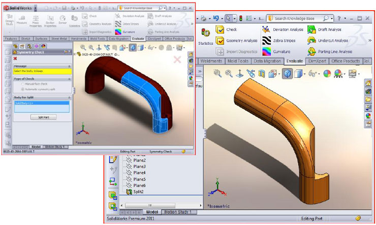 วิธีการแยกชิ้นงานได้อย่างรวดเร็ว ของ SolidWorks