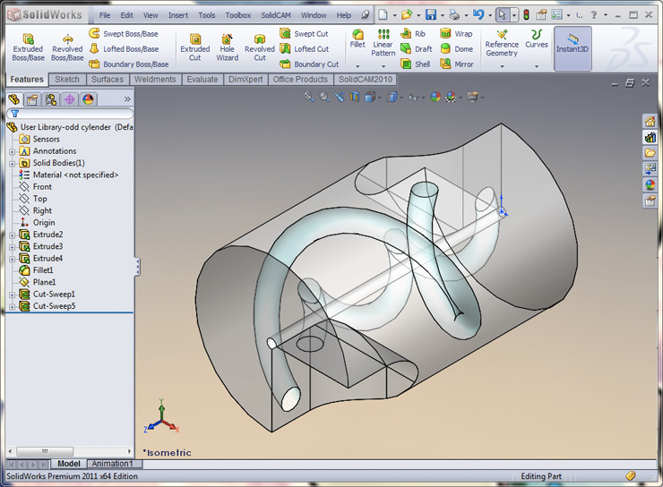 ลบ Feature ด้วย SolidWorks Macros