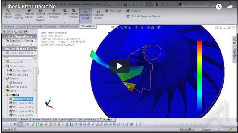 Check Error Unstable in SolidWorks