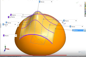 การประยุกต์ใช้คำสั่ง Boundary Surface กับ Face Curves เพื่อใช้กับพื้นผิวงาน Freeform