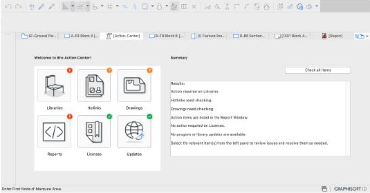 ARCHICAD23 : Action Center