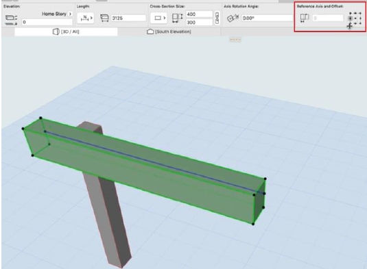 ARCHICAD 23 - Beam Column Reference Axis