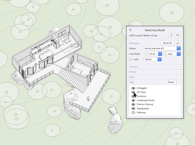 Trimble Sketchup โปรแกรมออกแบบบ้าน งานก่อสร้าง สถาปัตยกรรมต่างๆ