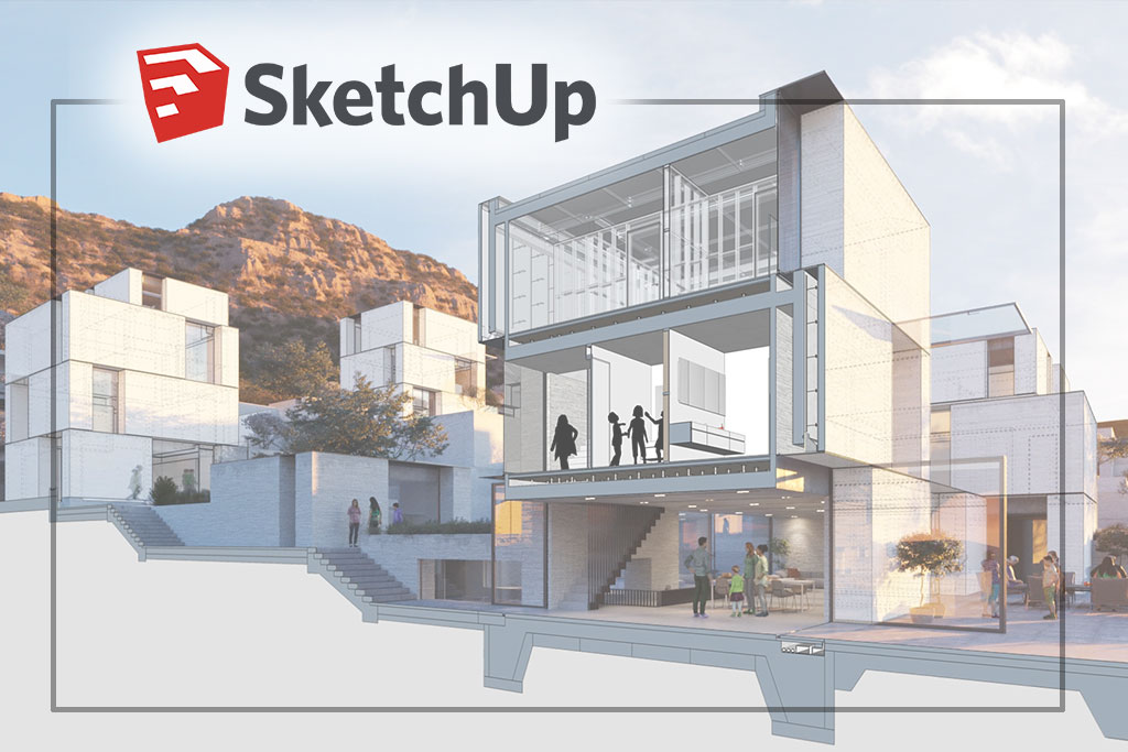 Trimble Sketchup โปรแกรมออกแบบบ้าน งานก่อสร้าง สถาปัตยกรรมต่างๆ