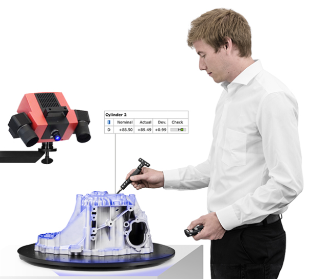 All-round inspection - Scanning, probing, tracking in a single system.