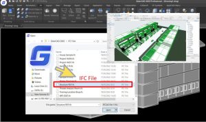 GstarCAD (2D CAD) ทำงานร่วมกับ BIM ด้วยไฟล์ IFC