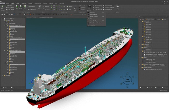 3D CAD Viewer เปิดไฟล์ แปลงไฟล์จาก 3D เป็น 2D CAD ได้สะดวกและรวดเร็ว