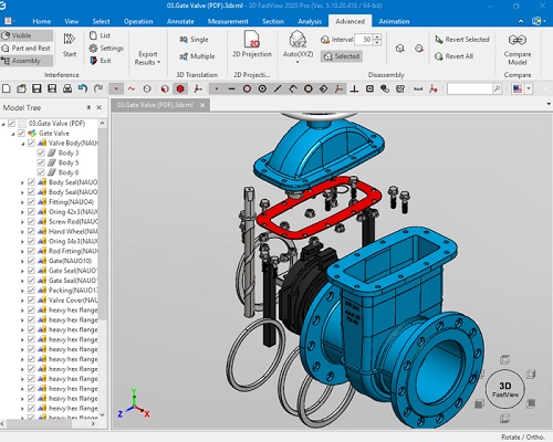 การ Explode View ใน 3D Fastview