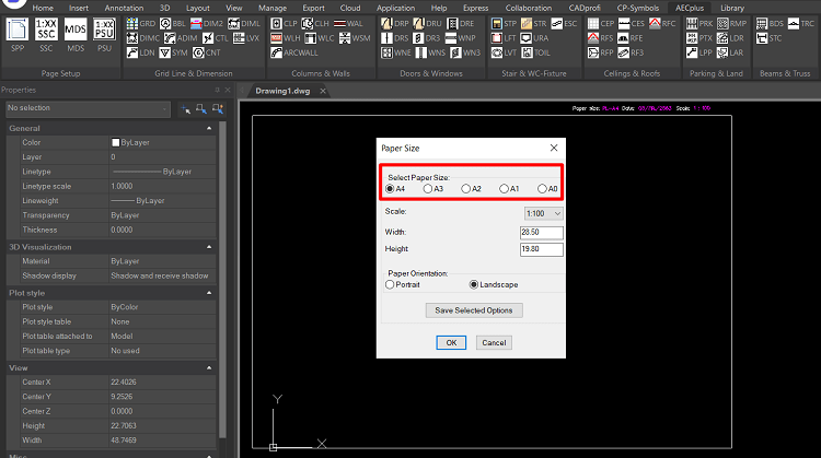 Add on CAD “AECPlus” เครื่องมือช่วยเขียนแบบ 2D แบบบ้าน อาคาร และที่ดิน