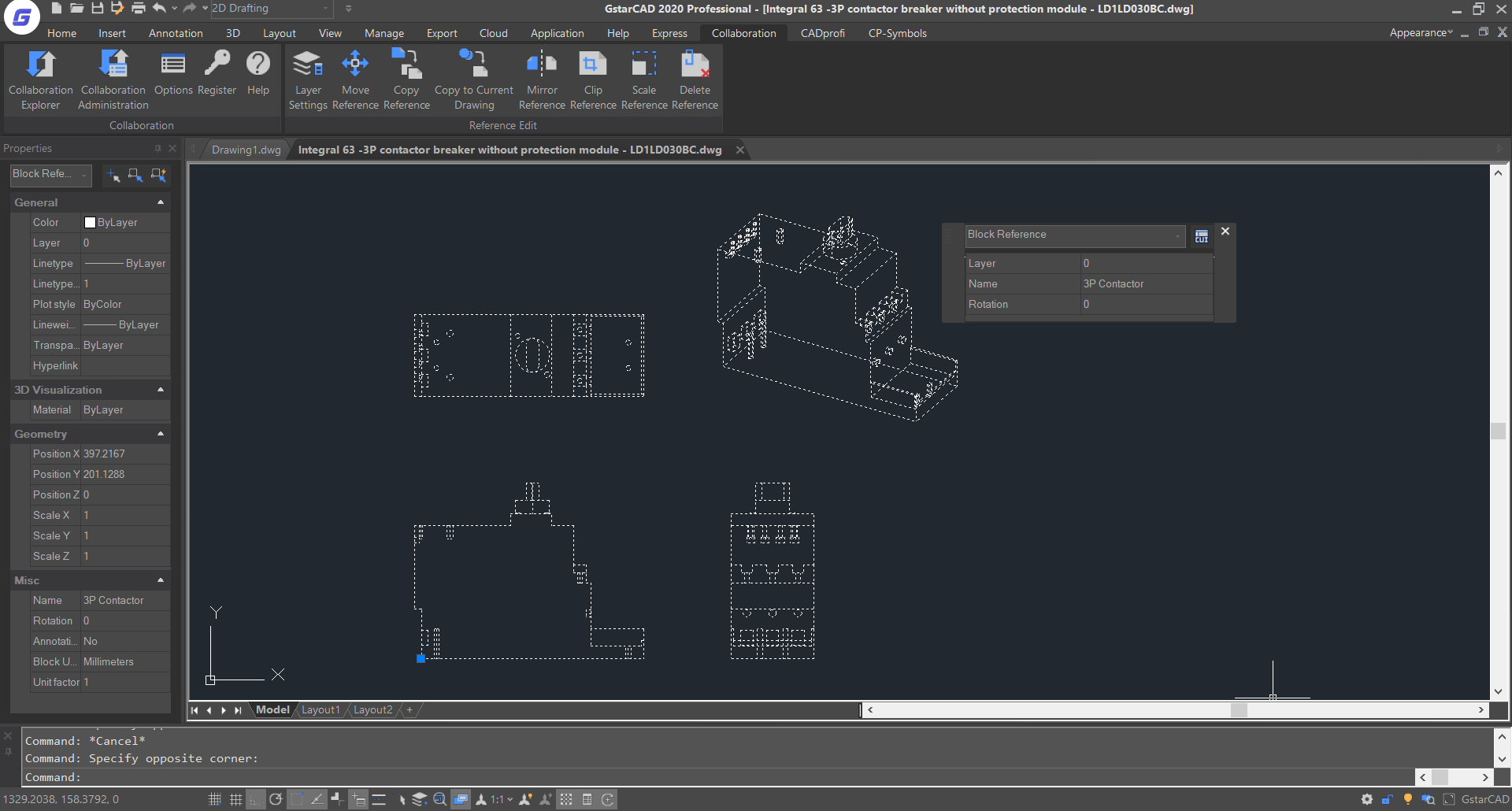 สร้าง Dynamic Block AutoCAD & GstarCAD : เลือกวัตถุทั้งหมด แล้วสร้างเป็น Block