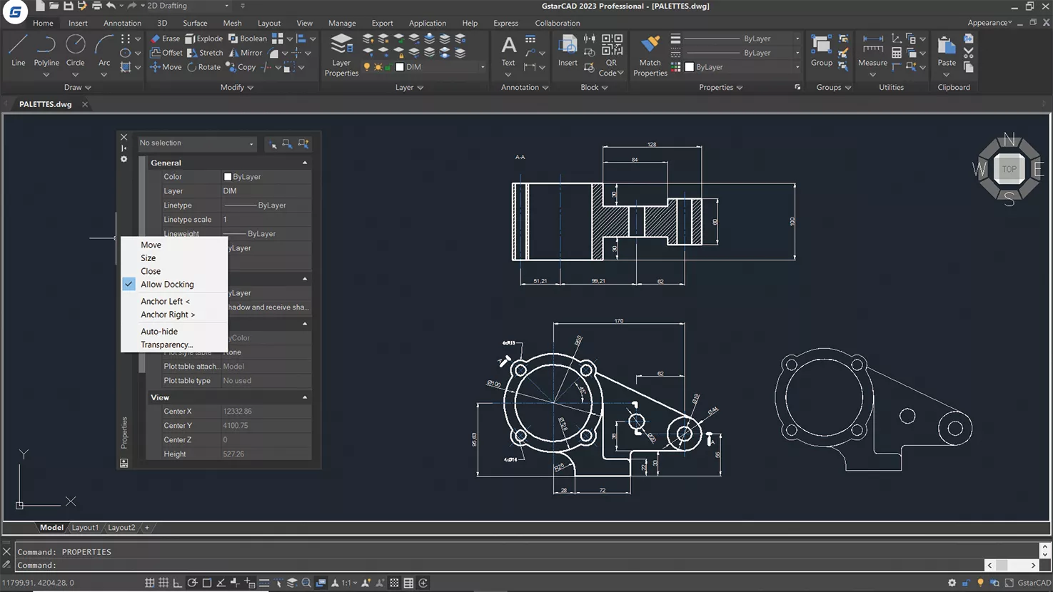 GstarCAD 2023 PALETTES