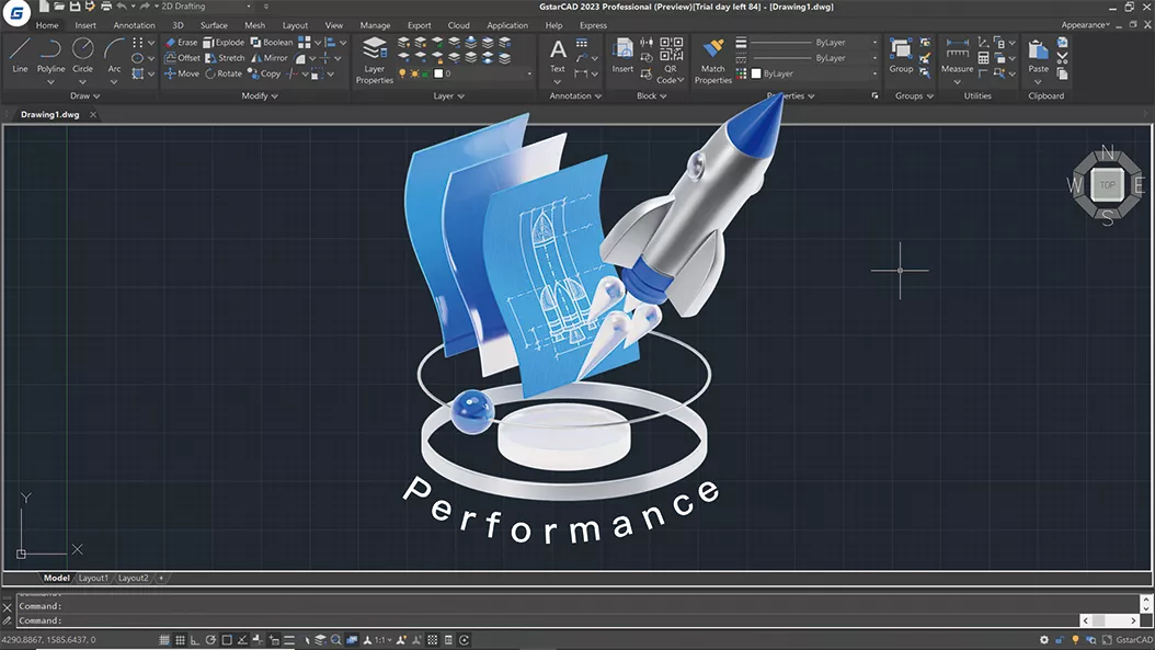 GstarCAD 2023 Performance